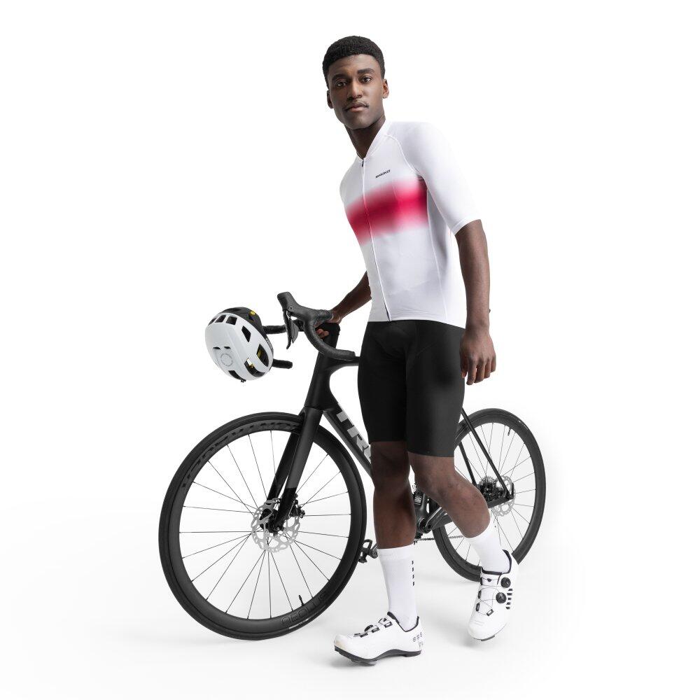 Maillot vélo ultraléger homme Cyclisme M3 Dawn Blanc 3/8