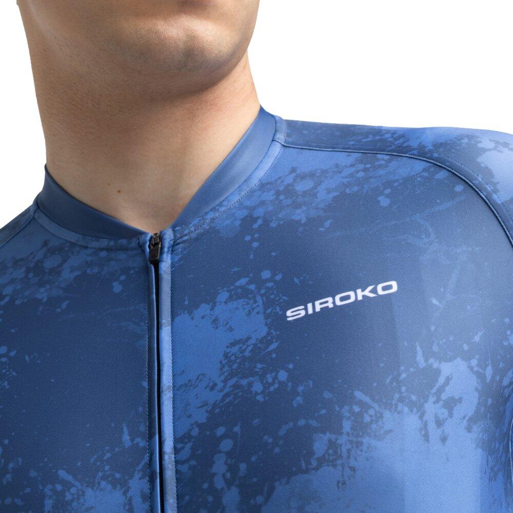 Maillot vélo manches courtes homme Cyclisme M2 Nitro Bleu 4/7