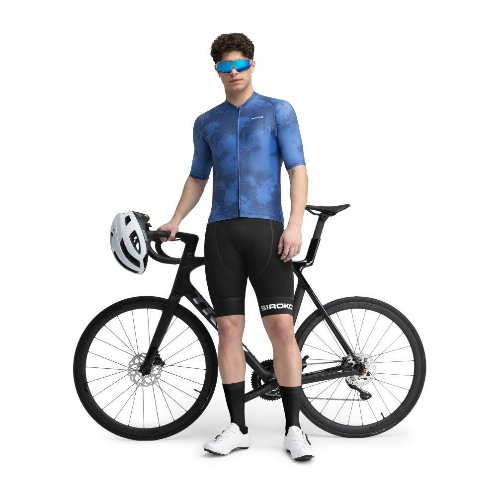 Maillot vélo manches courtes homme Cyclisme M2 Nitro Bleu 3/7