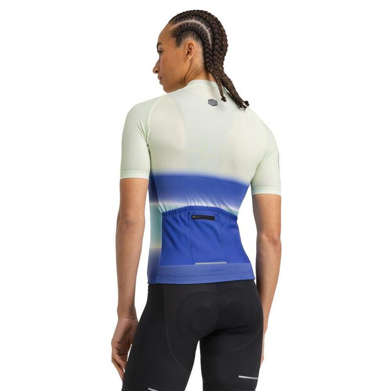 Maillot Cyclisme Borah Milwaukee Madison – Homme Manches Courtes – Blanc – Taille L – Full Zip