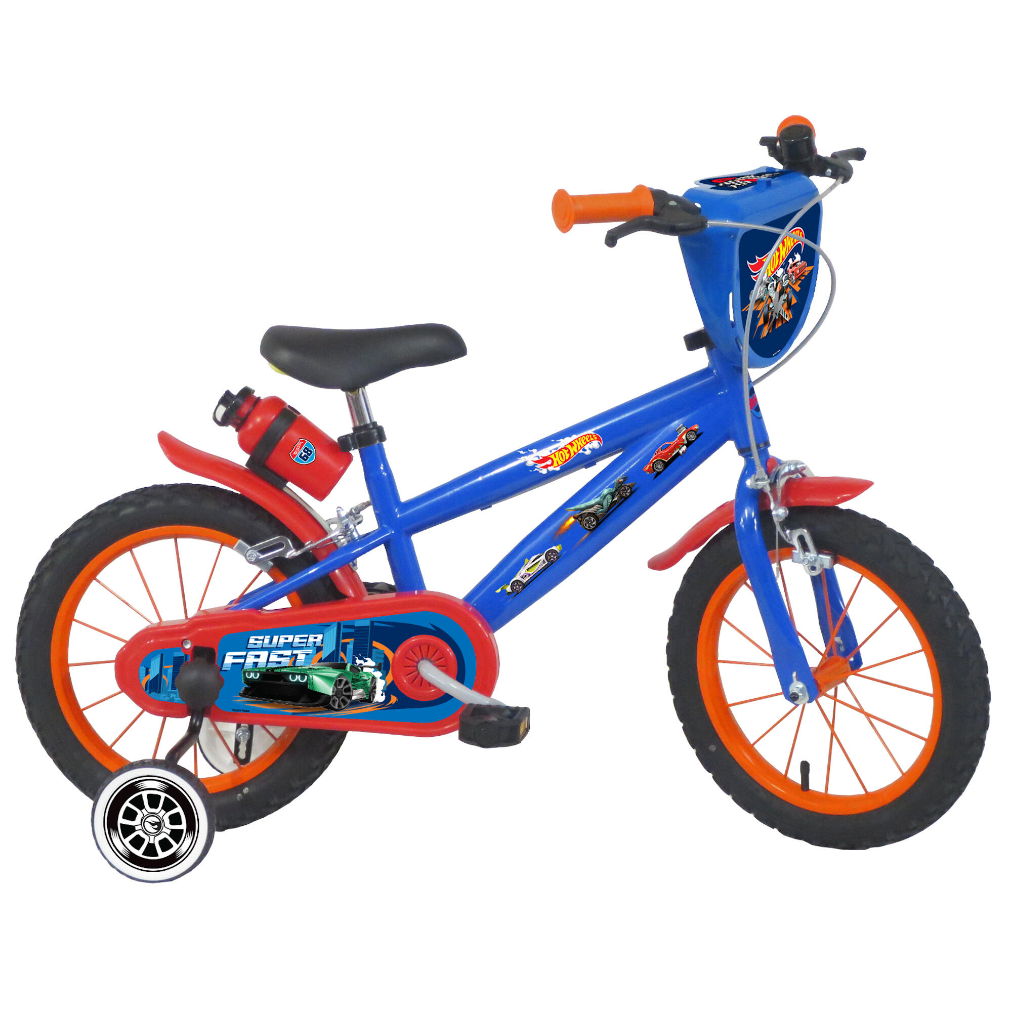 HOT WHEELS BICICLETA INFANTIL HOTWHEELS DE 14”, 4 A 6 ANOS