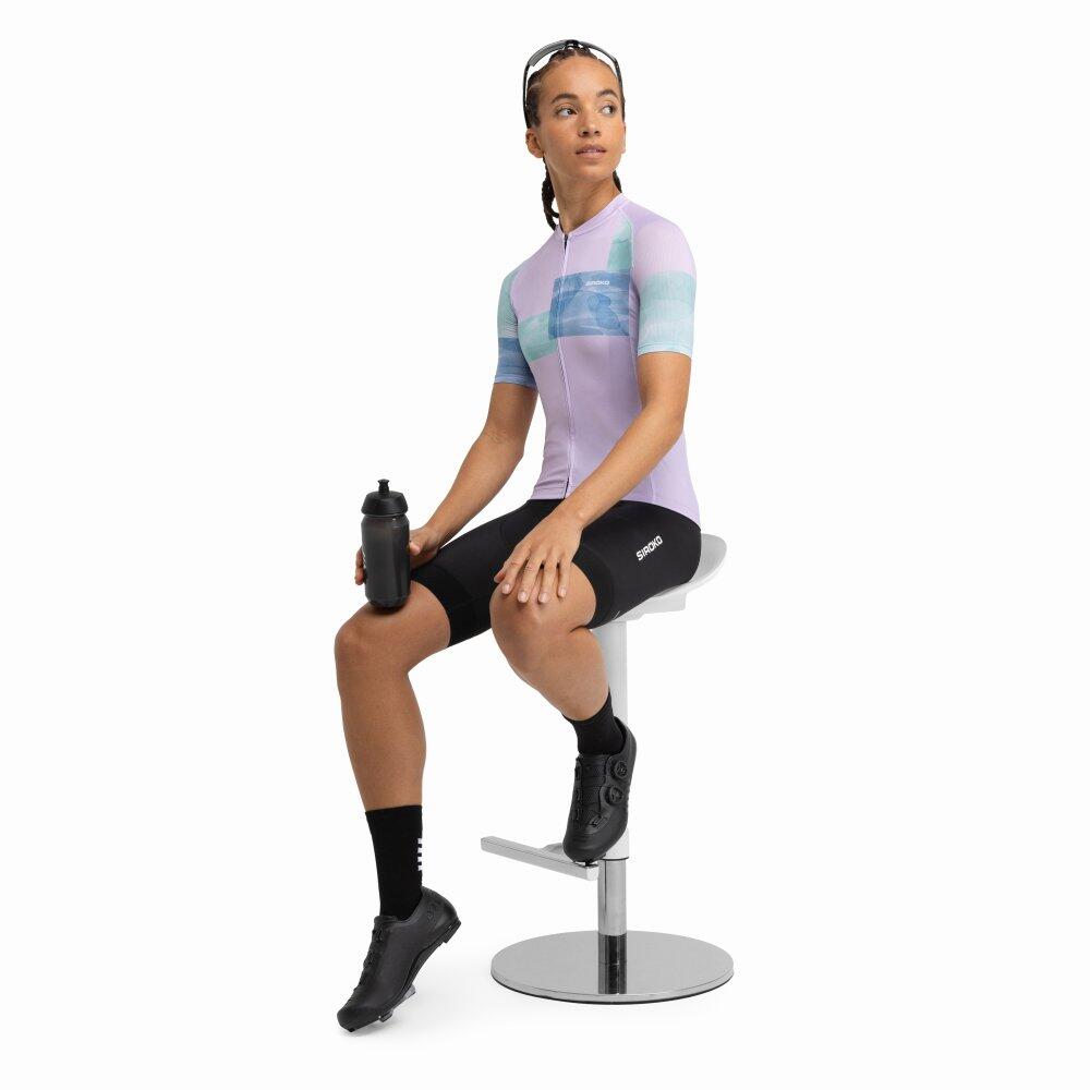Damen Radsport ultraleichtes radtrikot für M3 Radiant Lila 3/8