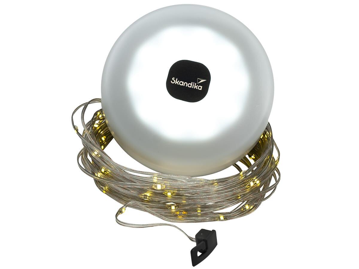 Skandika Forsol Lampada Da Campeggio LED Retrò: 4400 MAh, Dimmerabile, Ricaricabile USB-C, 48h Di Autonomia, Verde