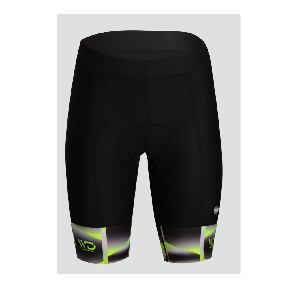 Wear Design - Cuissard Sans Bretelle Cubic Noir/jaune - Cuissard De Vélo - Blanc|jaune|noir - 44 L - Decathlon