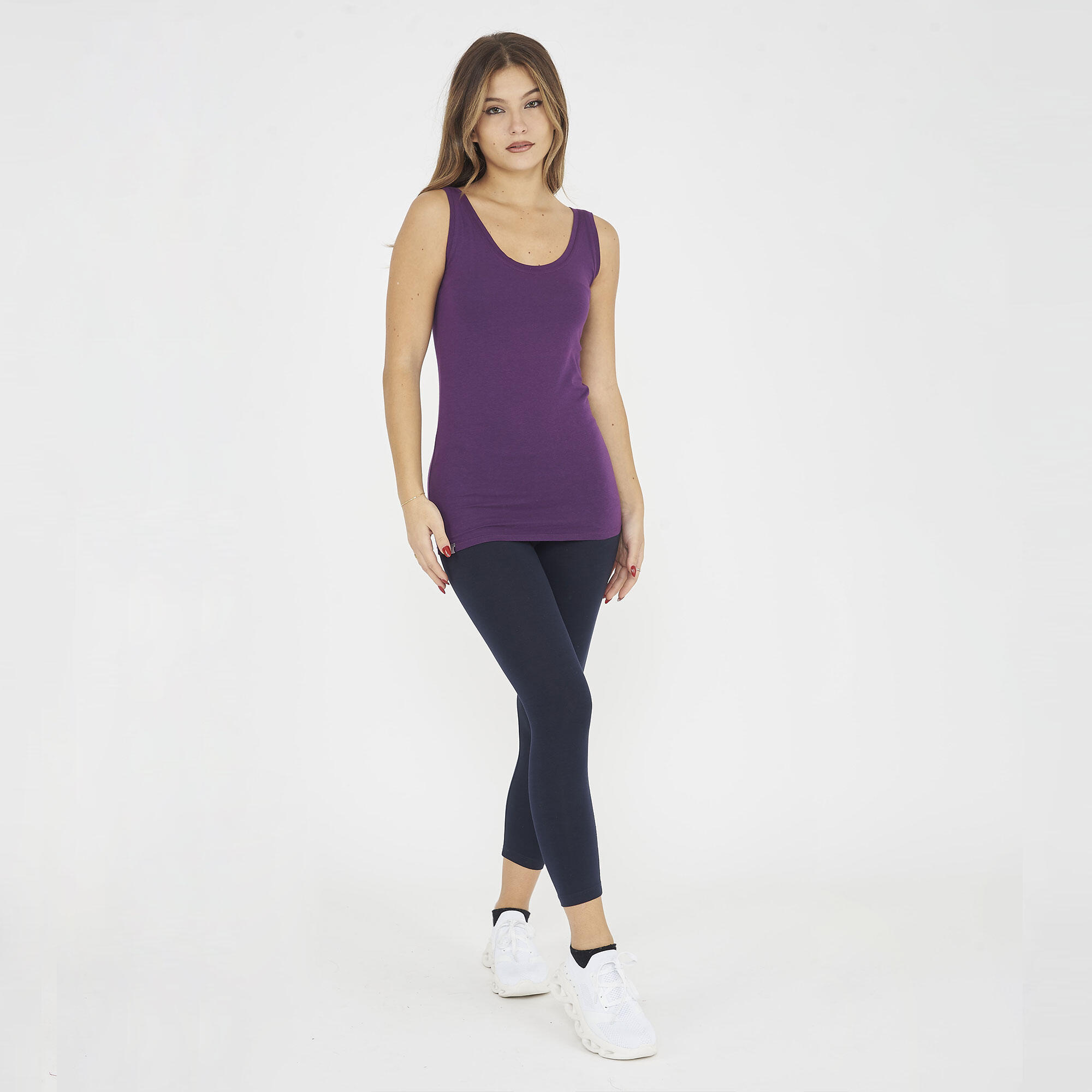 Canotta palestra da donna RAITA viola 6/6