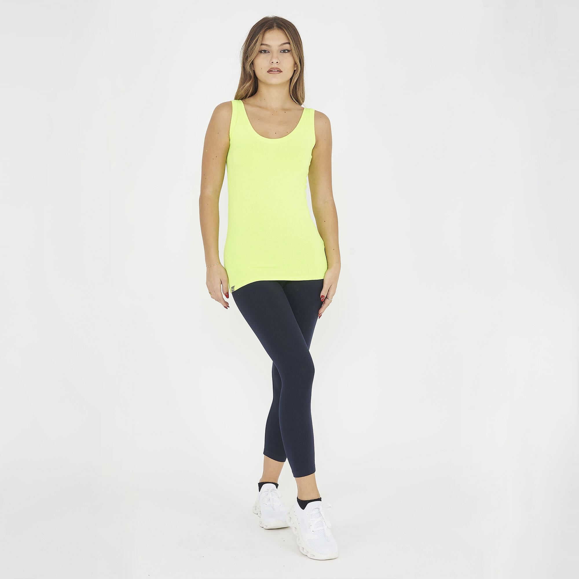 Canotta palestra da donna RAITA giallo fluo 6/6