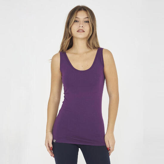 Top treningowy damski RAITA fioletowy