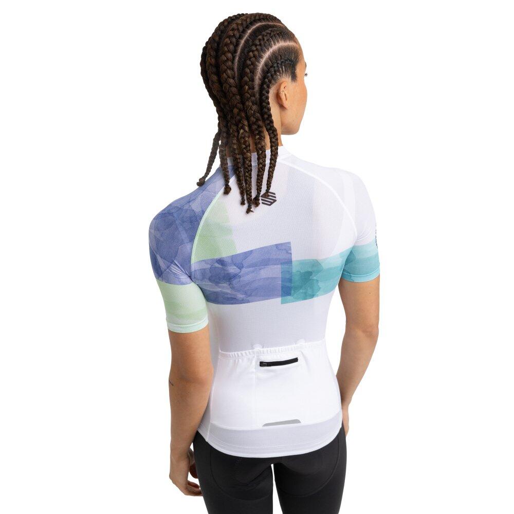 Damen Radsport ultraleichtes radtrikot für M3 Eclat Weiß 2/8