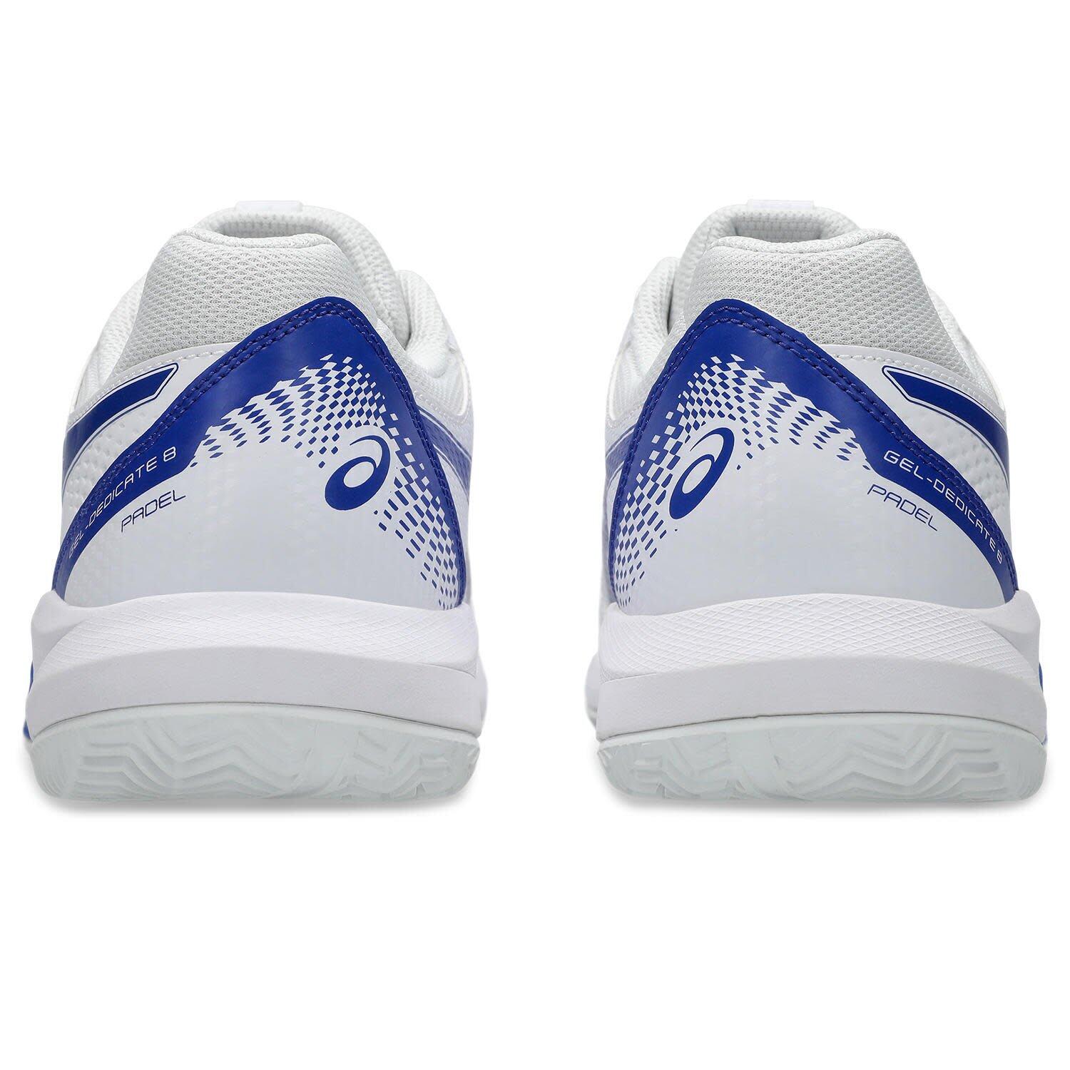 ASICS Gel Dedicate 8  PADEL - White/Dark Cobalt 6/7