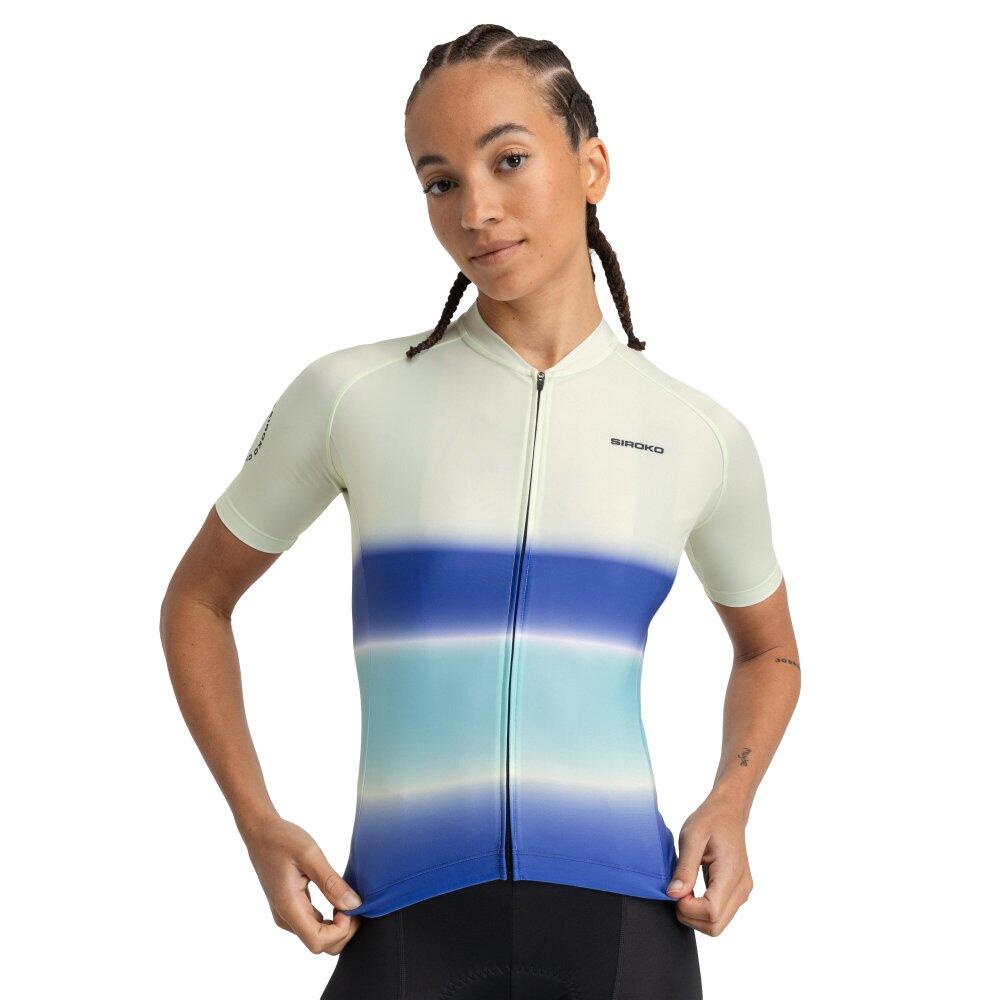 SIROKO Maglia da ciclismo a maniche corte donna M2 Bora Verde