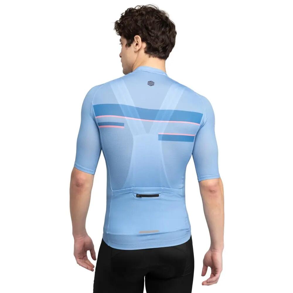 Maglia da ciclismo M3 Vista Blu uomo ultraleggera Race Slim Fit 2/7