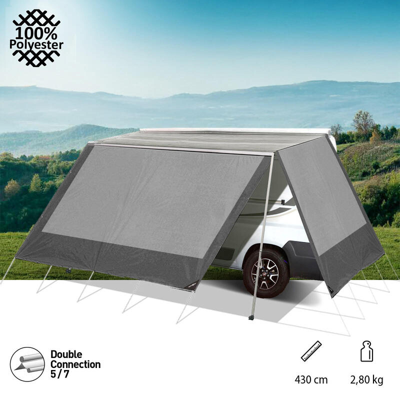 Voile d'ombrage marquise Belveder Camping Bus Toit solaire caravane