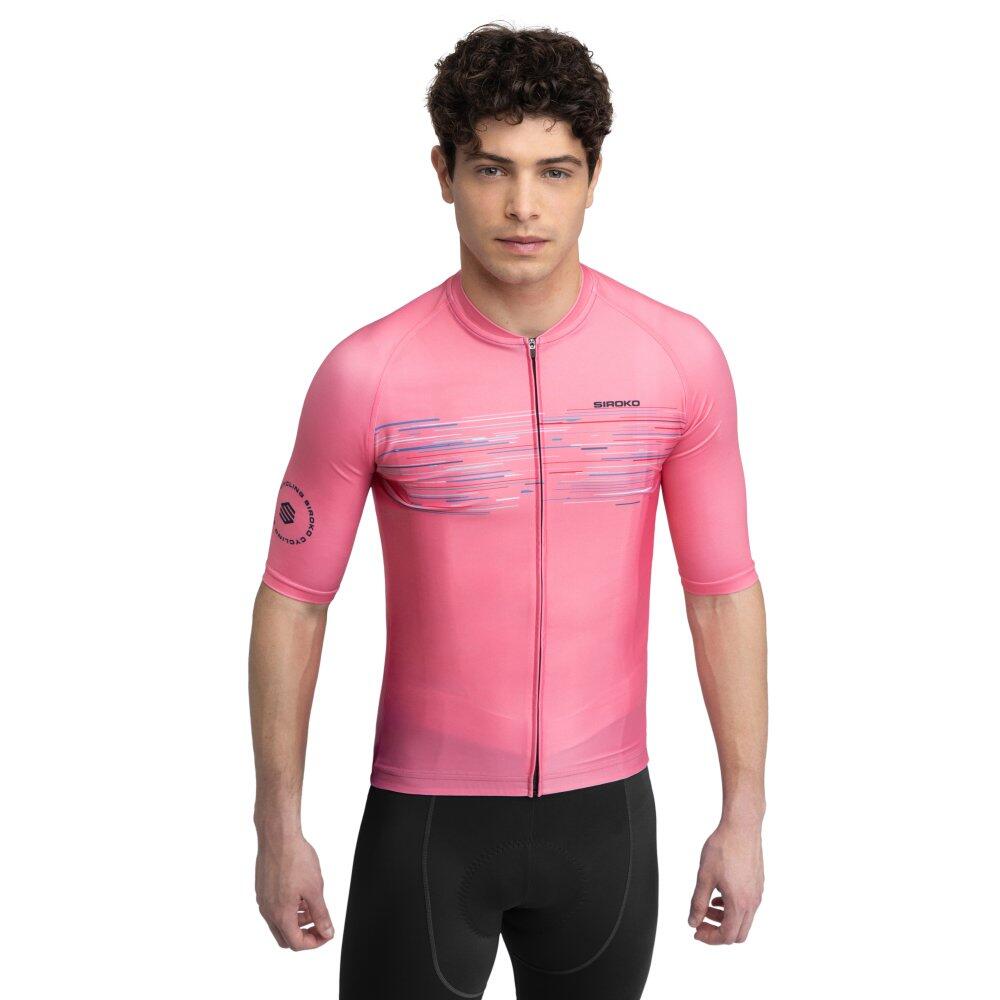 SIROKO Maglia da ciclismo a maniche corte uomo M2 Toscano Corallo