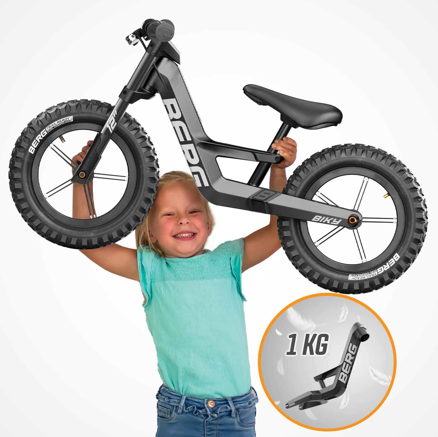 Loopfiets met Handrem BERG Biky Cross Zwart 5/7