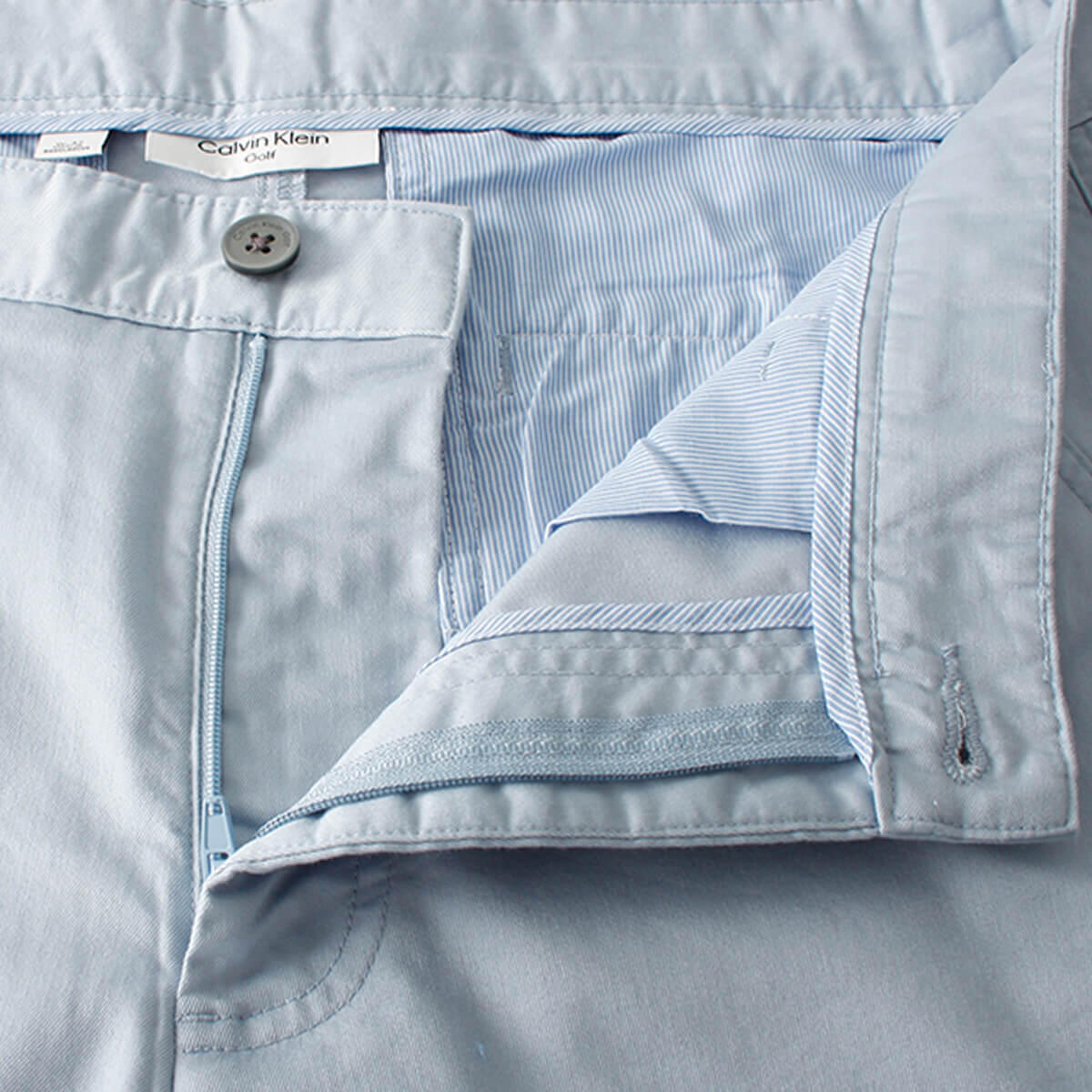 Calvin Klein Mens Campus Chino Lightweight Shorts - Ice Blue - 42" Waist 4/5