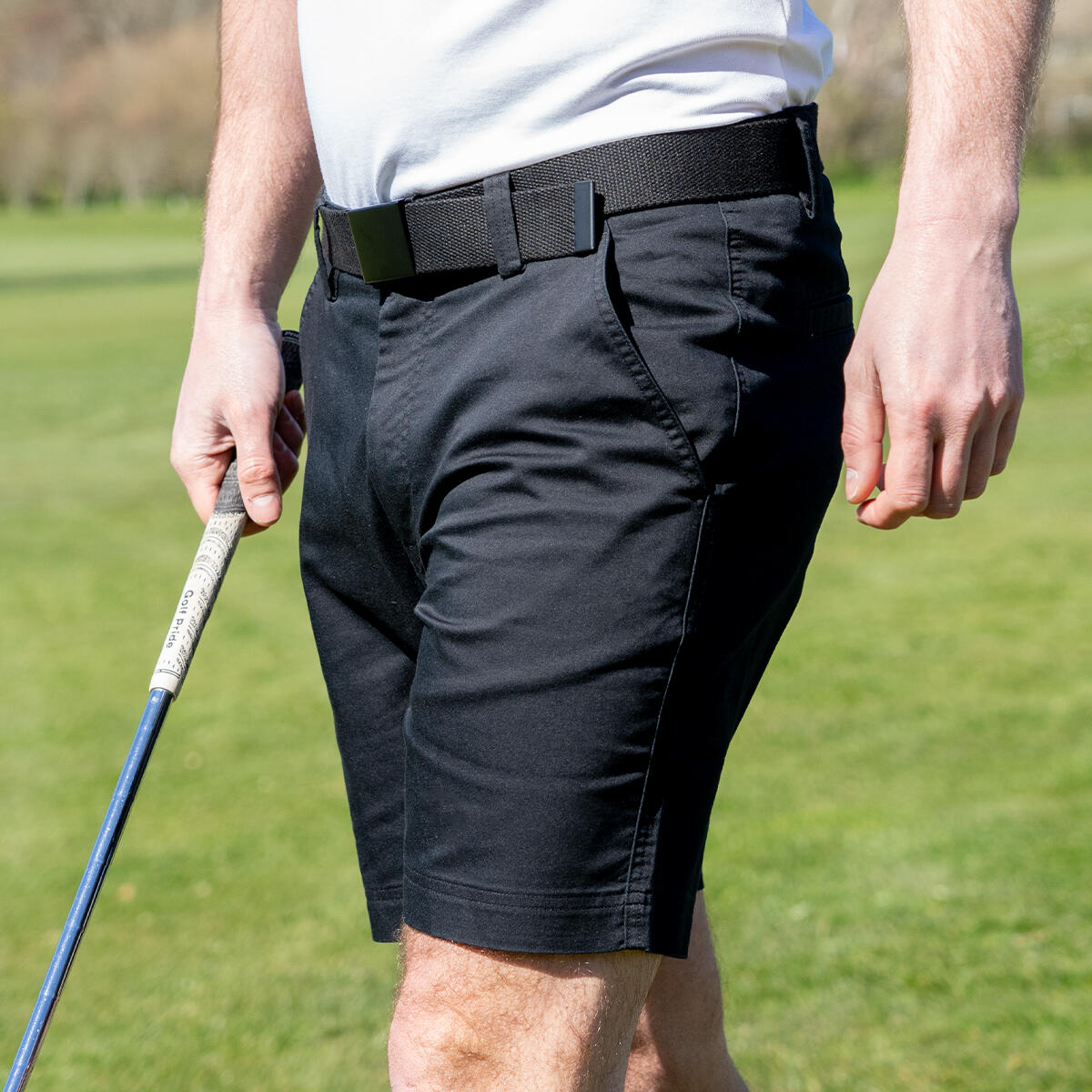 Calvin Klein Mens Campus Chino Lightweight Shorts - Black - 42" Waist 7/7