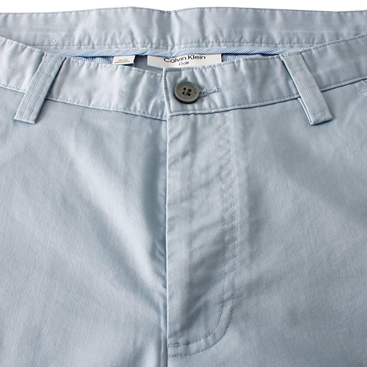 Calvin Klein Mens Campus Chino Lightweight Shorts - Ice Blue - 42" Waist 3/5