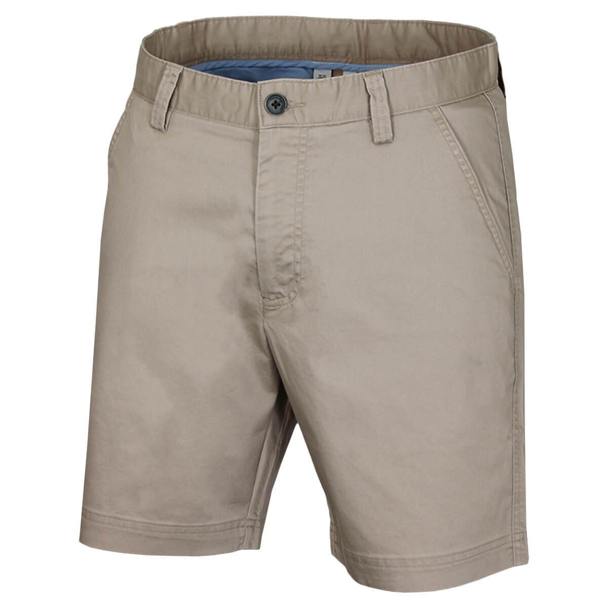 CALVIN KLEIN Calvin Klein Mens Campus Chino Lightweight Shorts - Stone - 32" Waist
