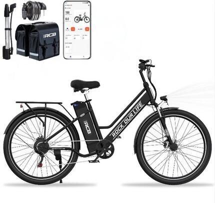 Vélo Électrique Adulte 26'' E-Bike, APP, RCB - RK8S