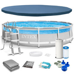 Piscine tubulaire Prism Frame Clearview ronde 4,27 x 1,07 m