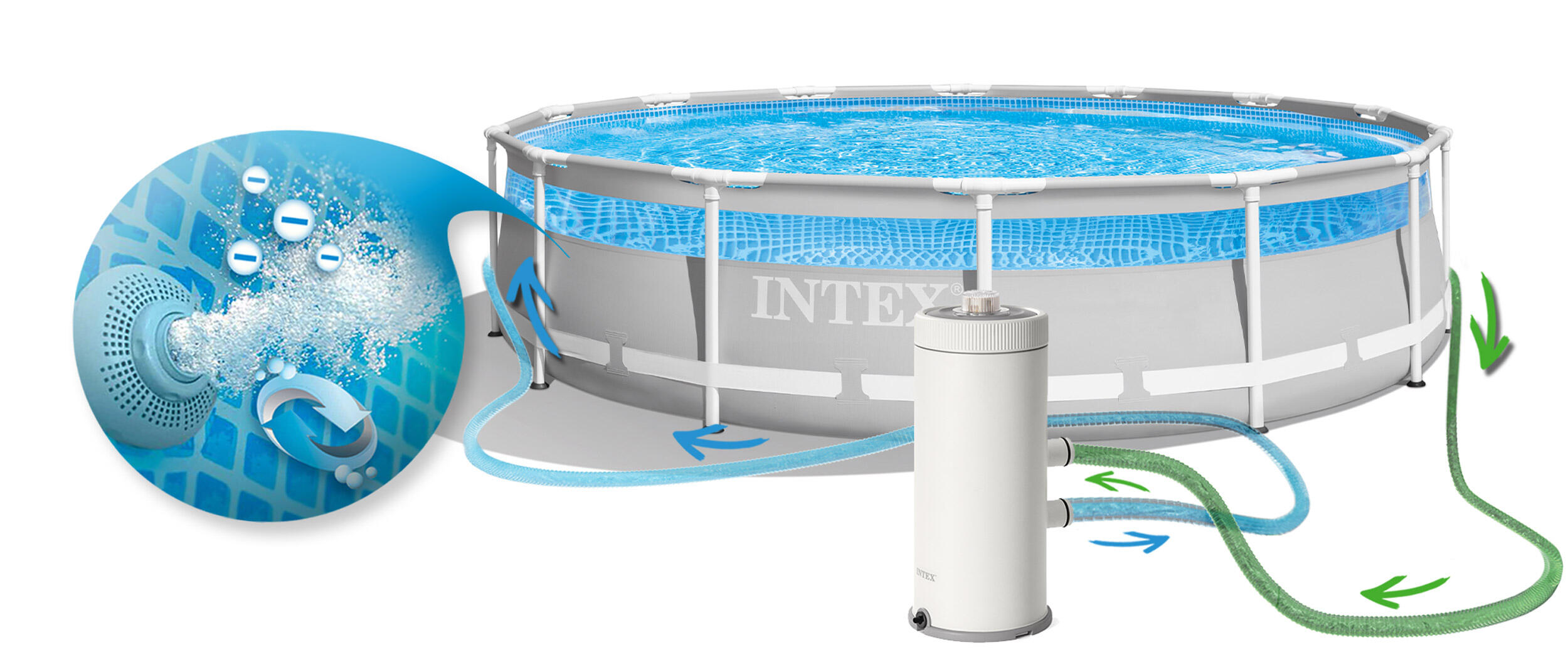 Piscine tubulaire Prism Frame Clearview ronde 4,27 x 1,07 m 4/7