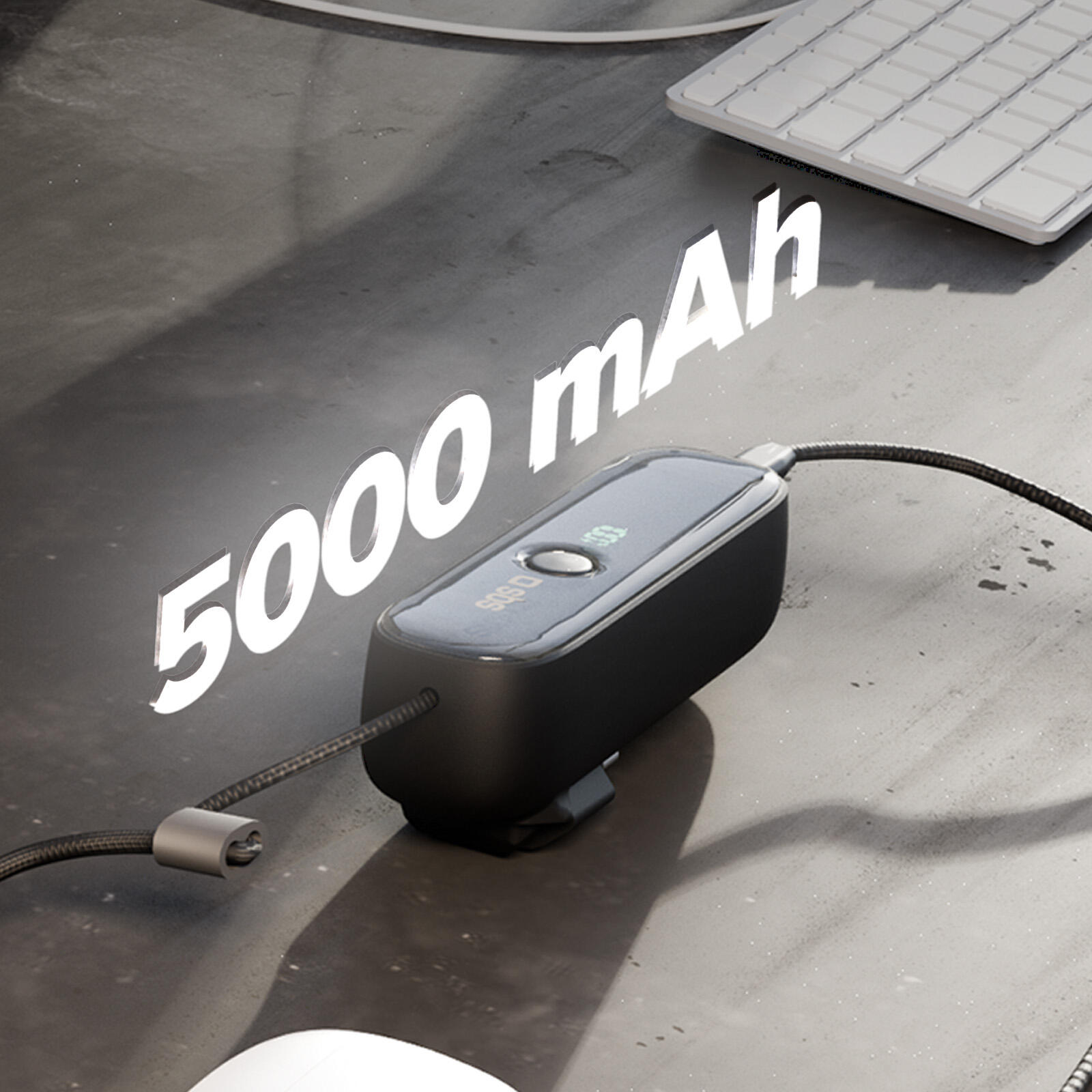 Powerbank Hybrid 5000 mAh PD 20 W ze zintegrowaną wtyczką 3/7