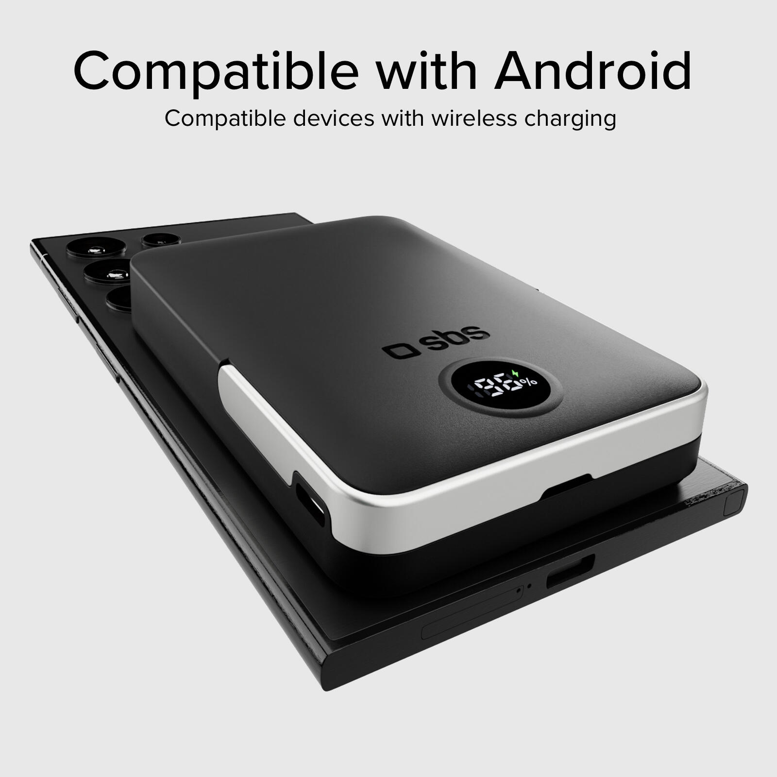 PowerBank 10000 mAh con stand integrato, compatibile con MagSafe 5/7