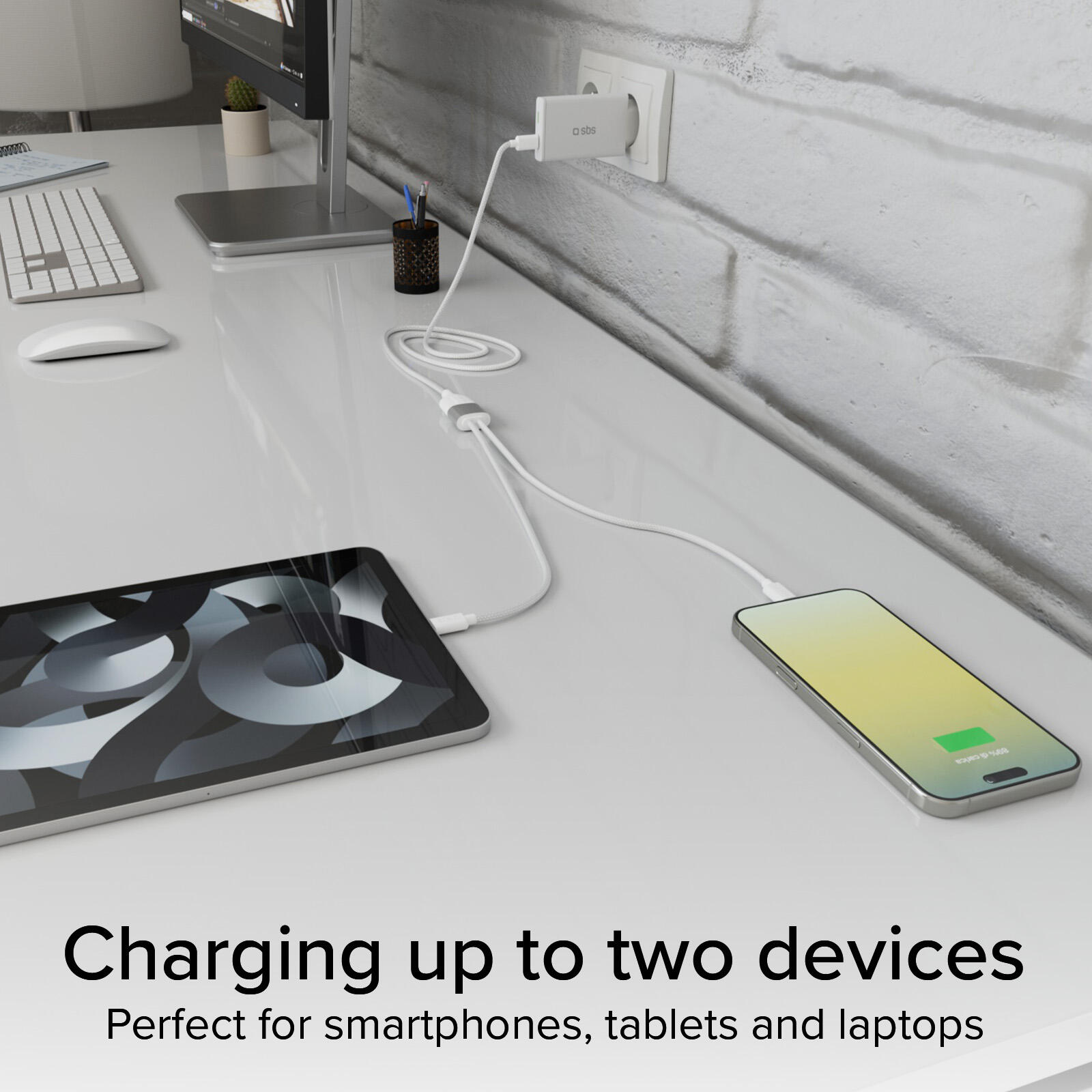 Cavo USB-C, Sdoppiatore Splitter type-c, 60W, in tessuto 7/7