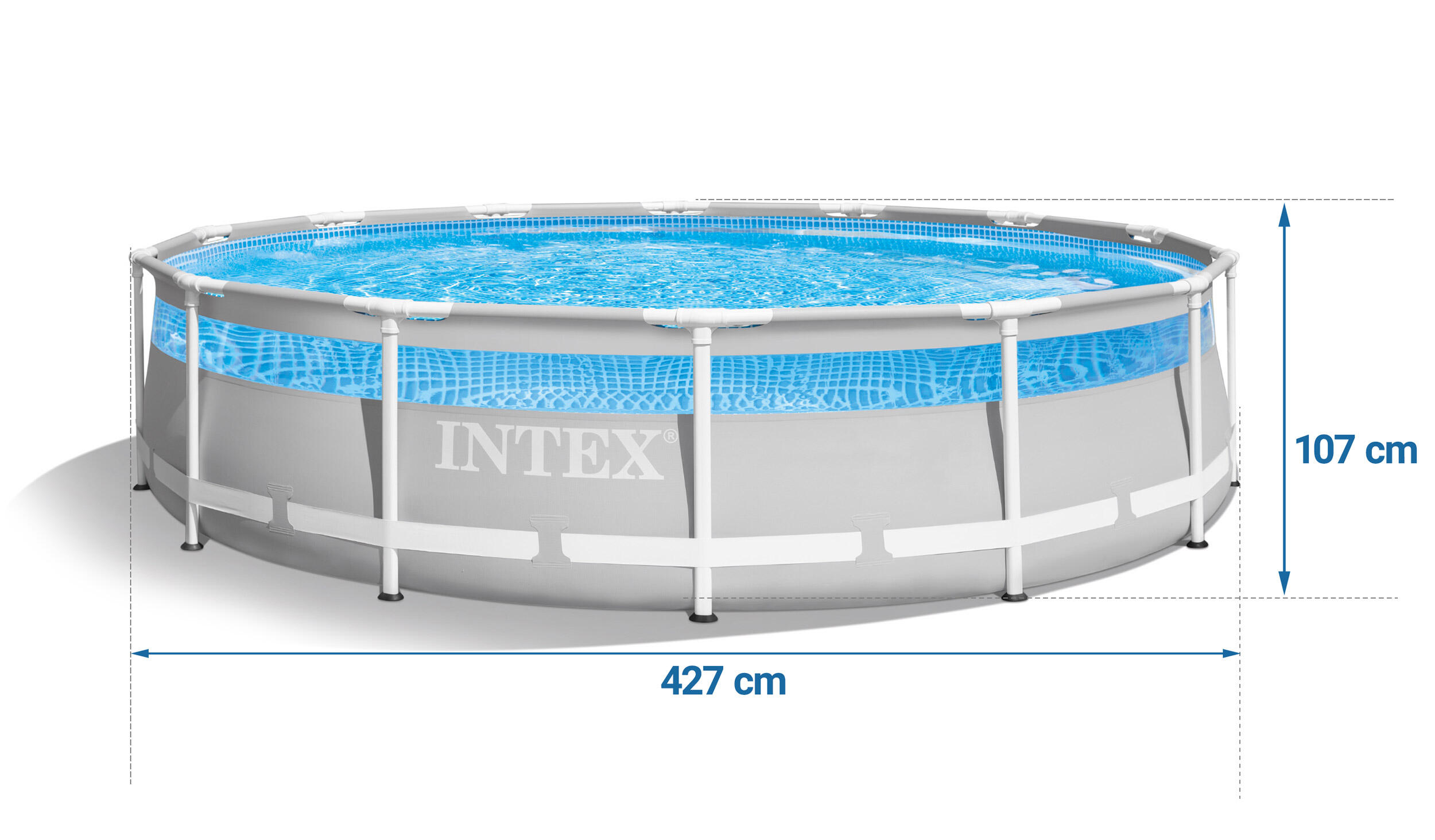 Piscine tubulaire Prism Frame Clearview ronde 4,27 x 1,07 m 7/7