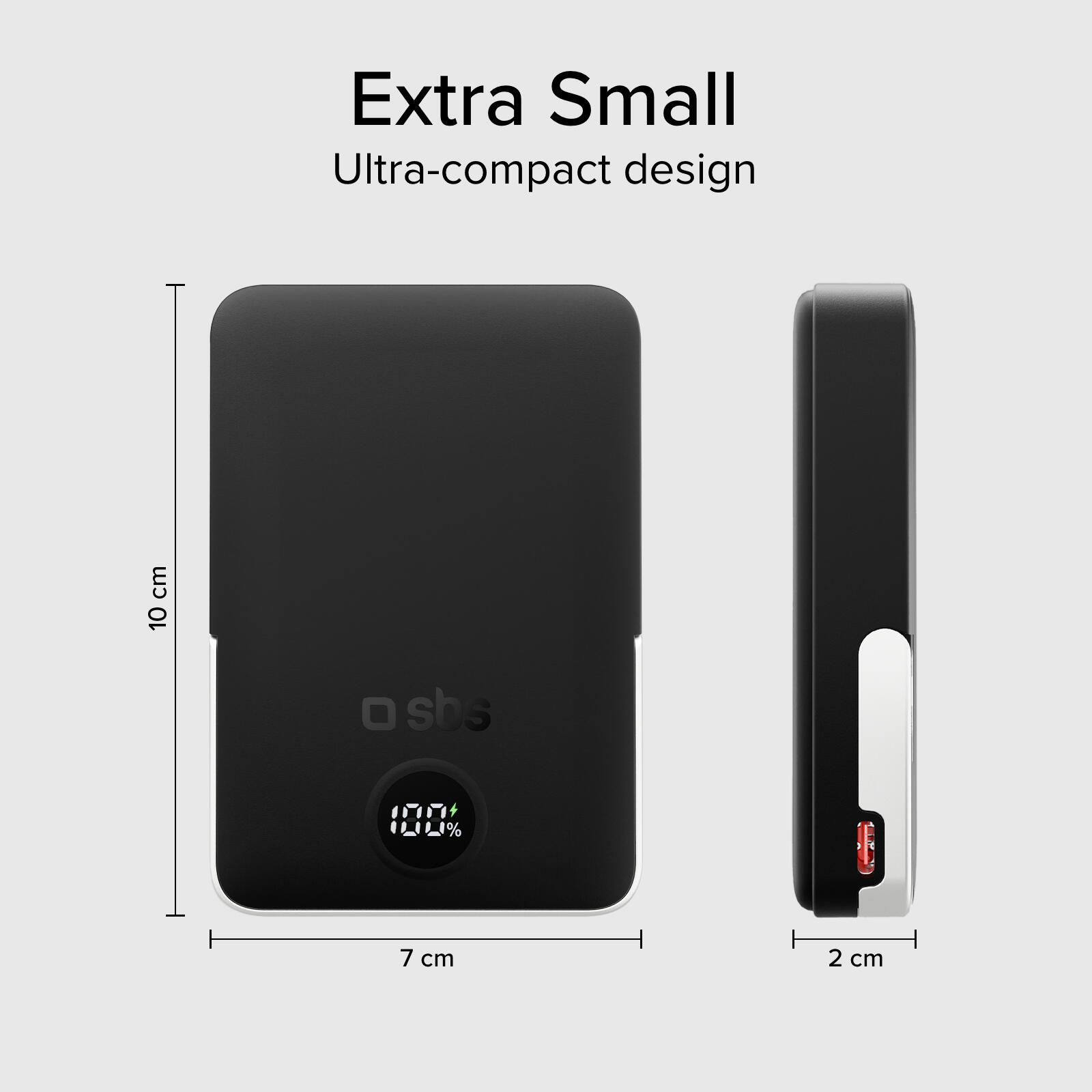 PowerBank 10000 mAh con stand integrato, compatibile con MagSafe 7/7