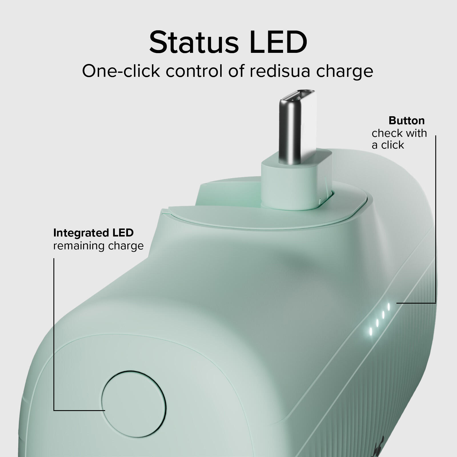 Power Bank 5000 mAh tascabile, compatto, plastica riciclata GRS, USB-C integrato 3/6