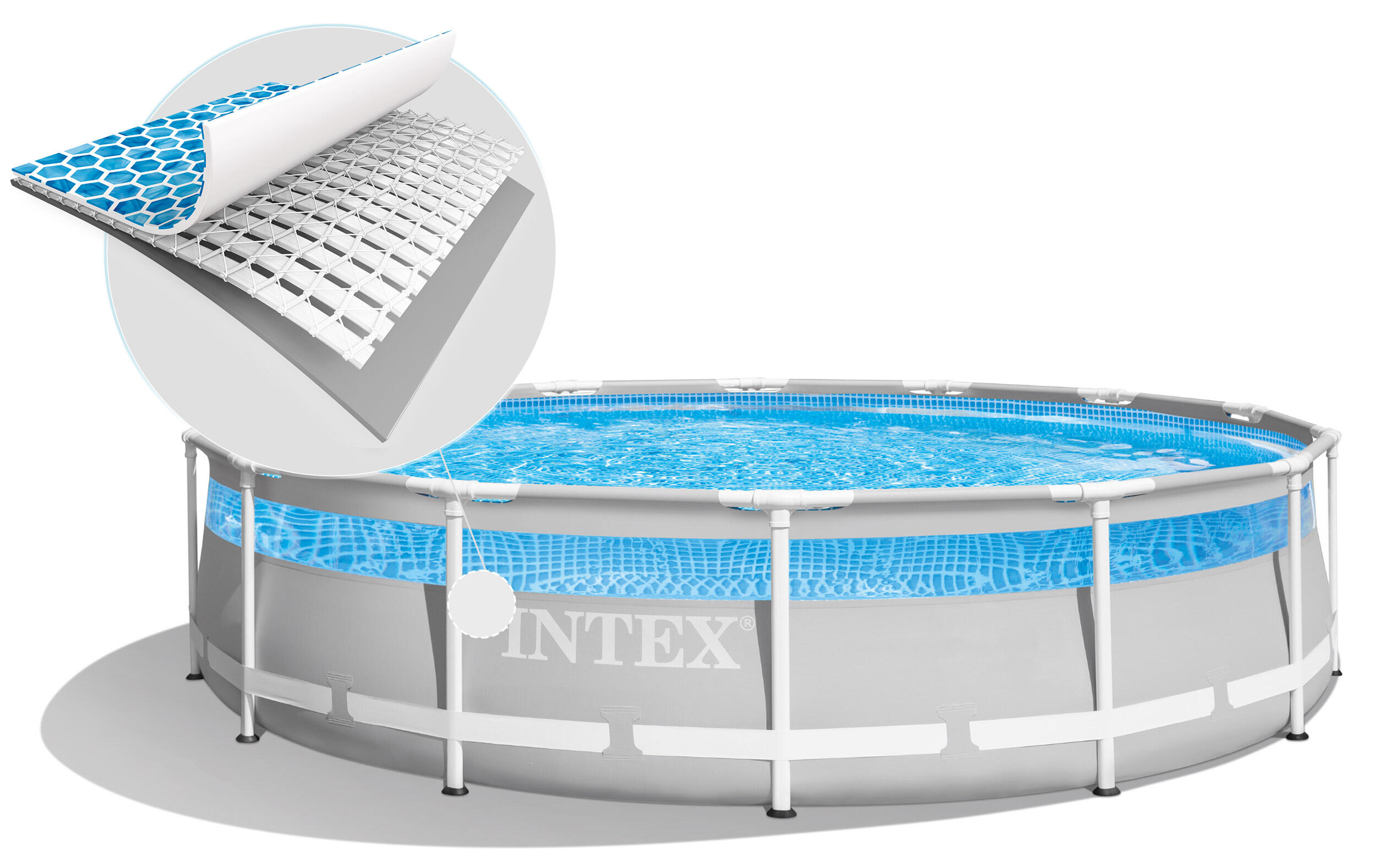 Piscine tubulaire Prism Frame Clearview ronde 4,27 x 1,07 m 3/7