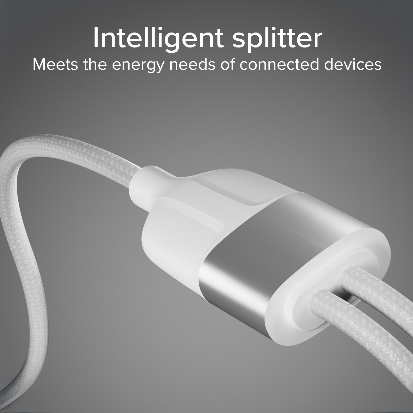 Cavo USB-C, Sdoppiatore Splitter type-c, 60W, in tessuto 4/7