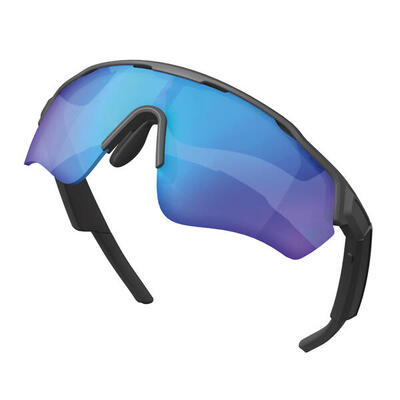 Occhiali da Sole Smart Sportivi IPX5 Auricolari Wireless Integrati e Lenti Blu