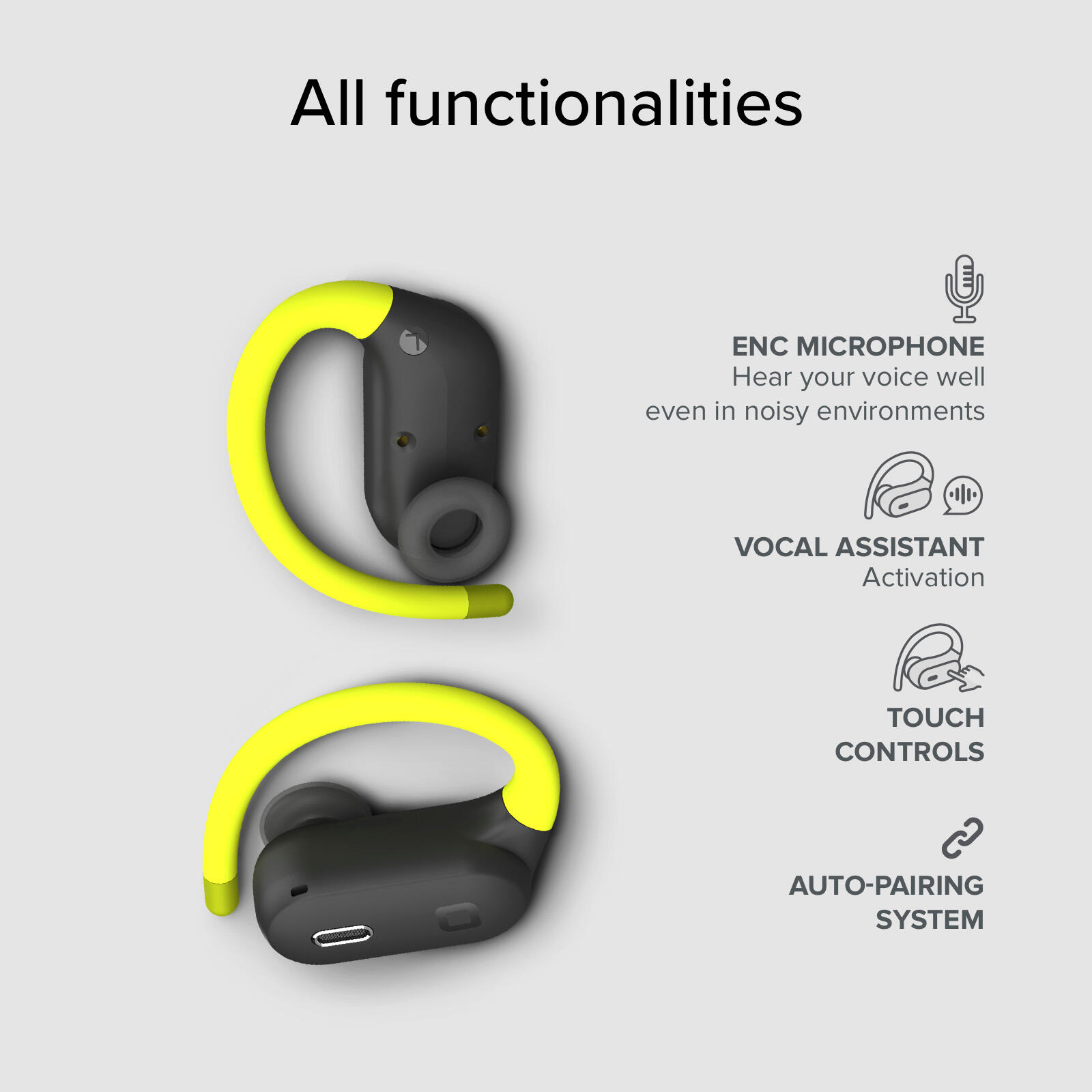 Écouteurs sport contour d’oreille avec ANC 3/7