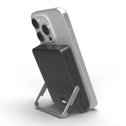 Batterie externe sans fil 10.000 mAh avec support intégré et écran LCD