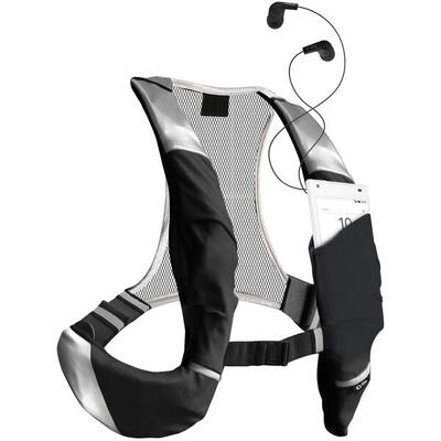 Zaino sportivo regolabile trail running. tasca smartphone. sgancio veloce