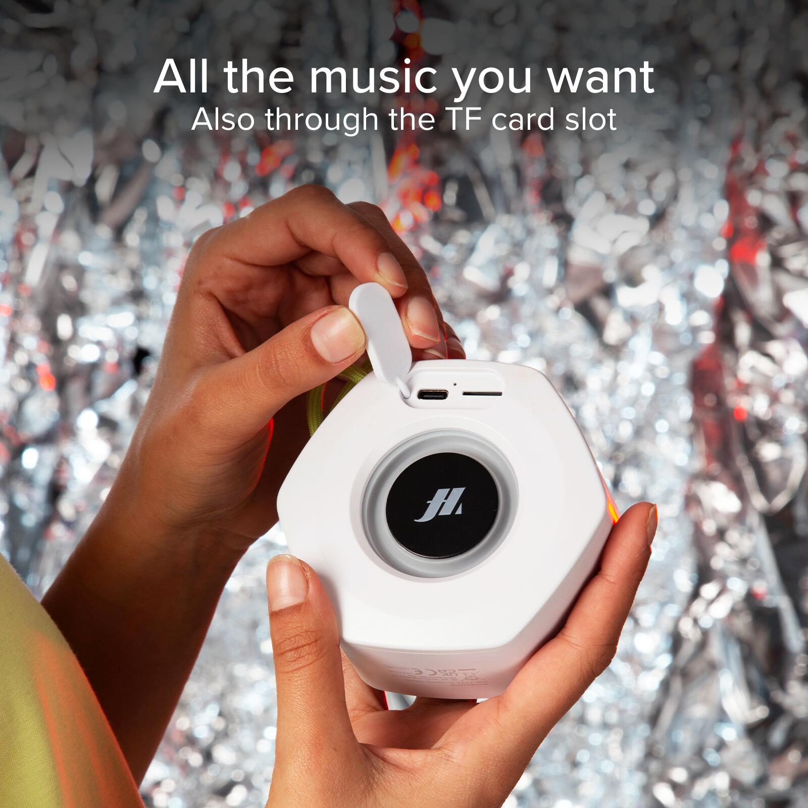 Enceinte sans fil 5 W IBIZA avec LEDS multicolores 5/7