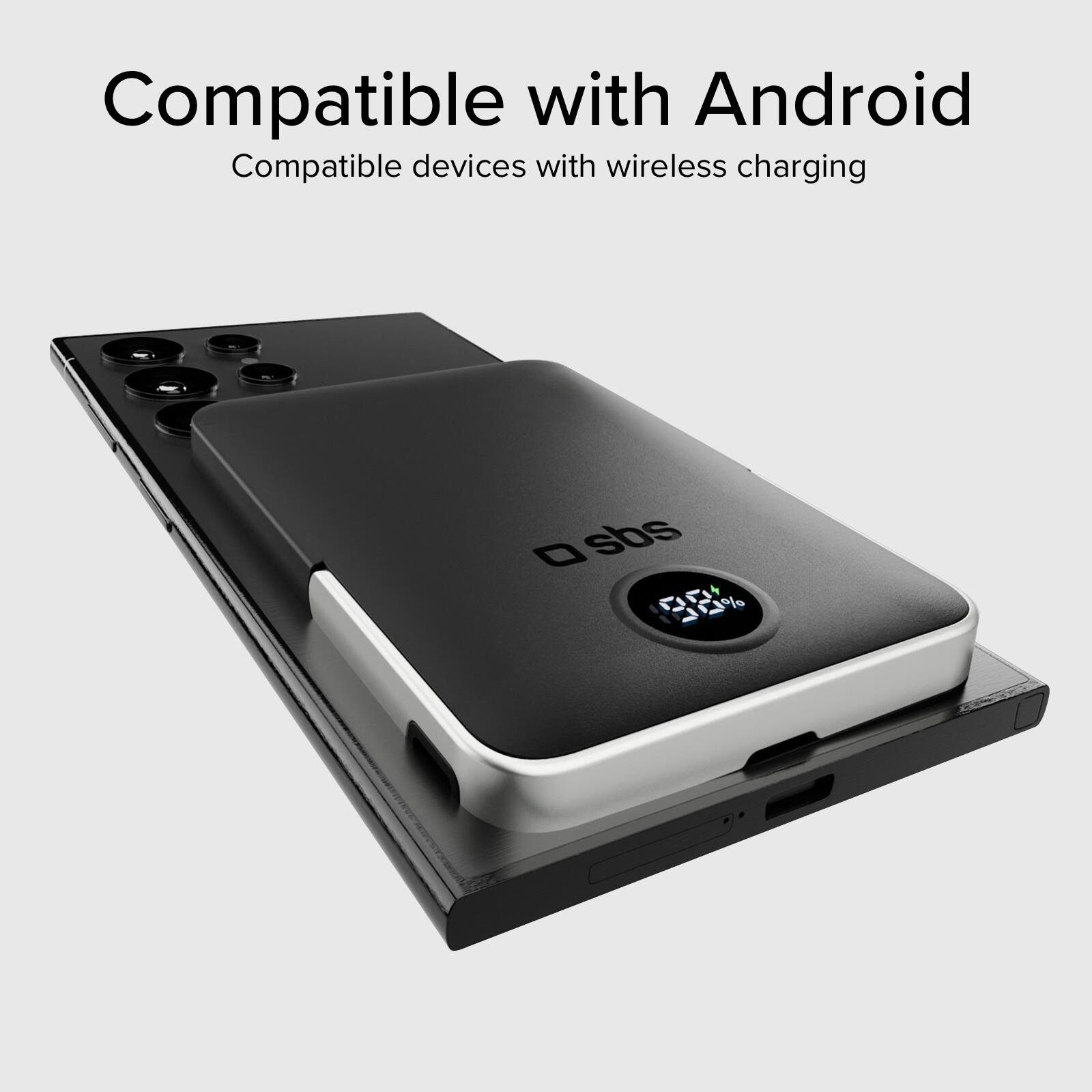 PowerBank 5000 mAh con stand integrato, compatibile con MagSafe 5/7