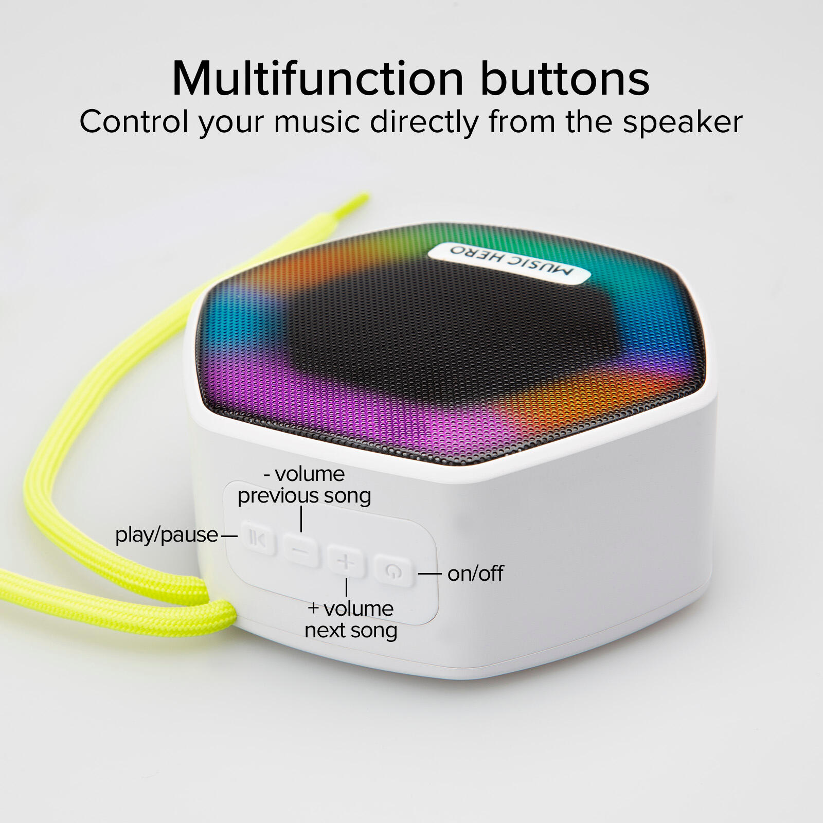 Enceinte sans fil 5 W IBIZA avec LEDS multicolores 7/7