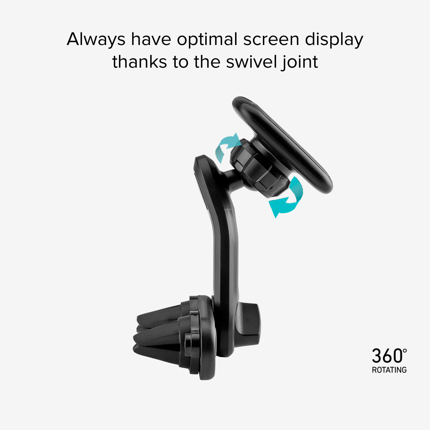 Supporto Auto Magnetico Ultra Stabile per Smartphone, Ruotabile e a Doppia Clip 3/5