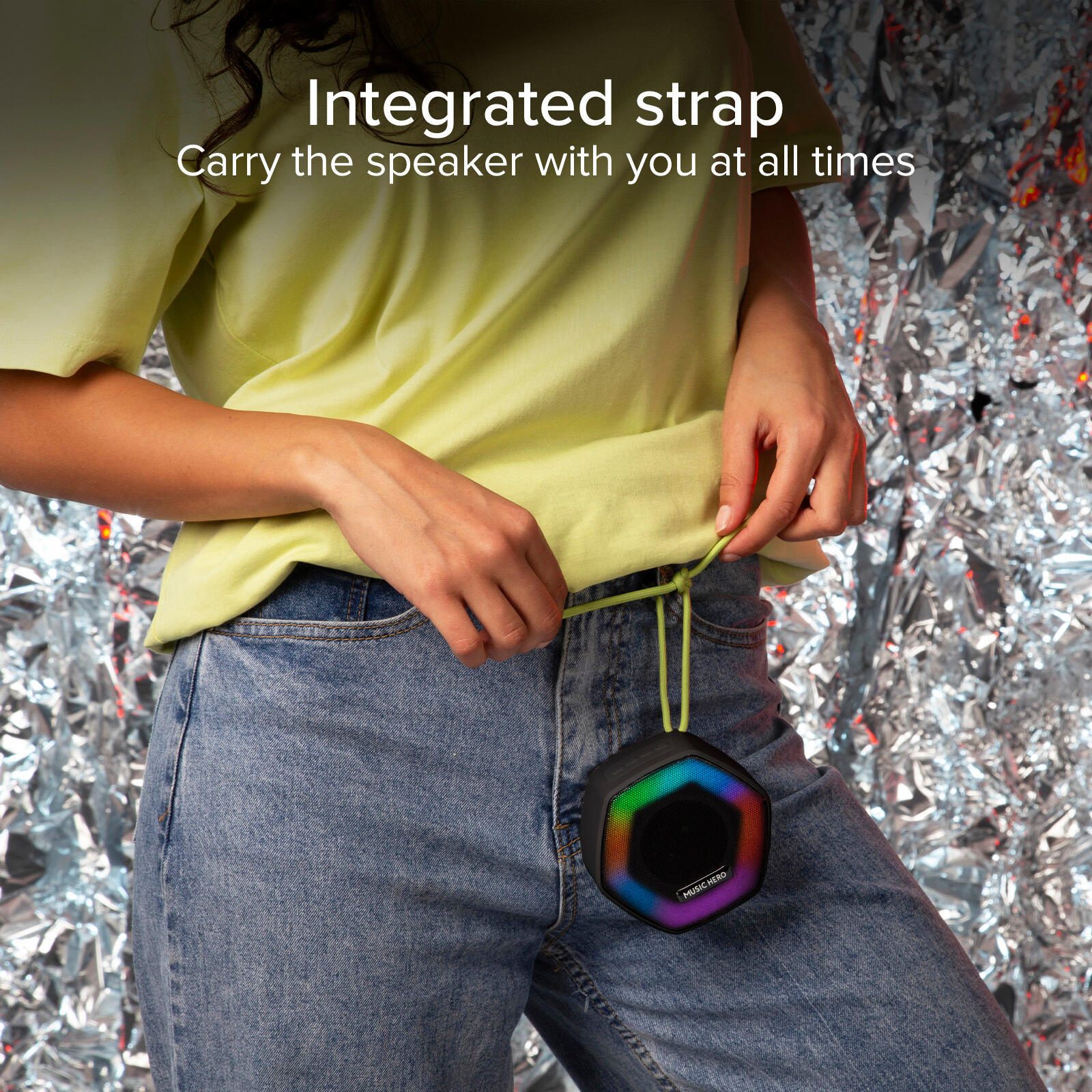 Enceinte sans fil 5 W IBIZA avec LEDS multicolores 6/7