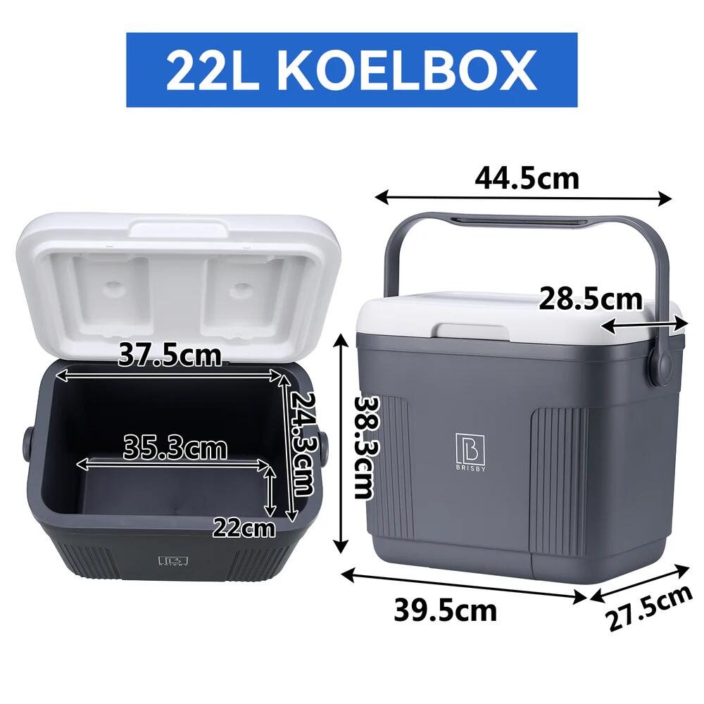 Brisby Koelbox  22Liter Grijs 2/7