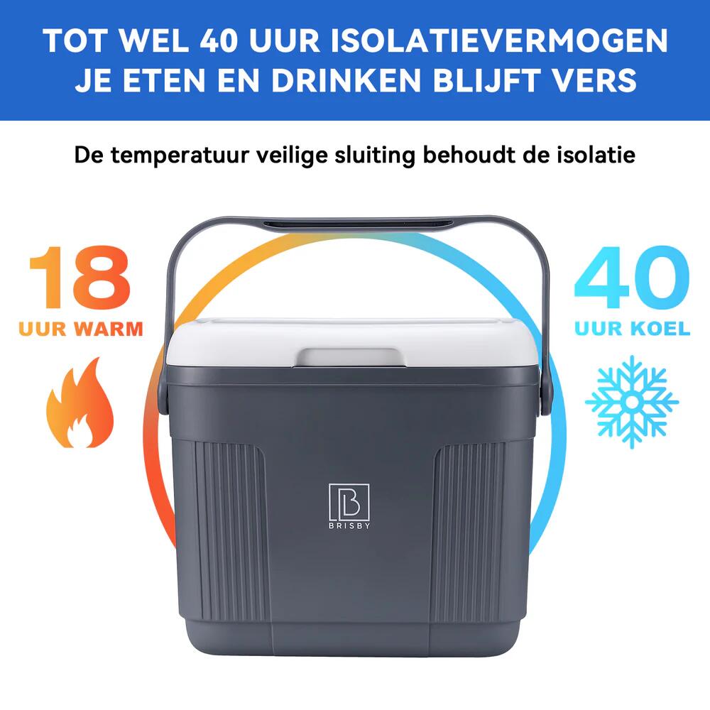 Brisby Koelbox  22Liter Grijs 4/7