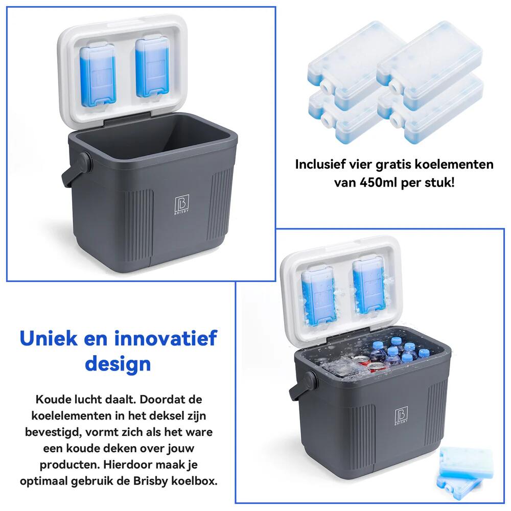 Brisby Koelbox  22Liter Grijs 5/7