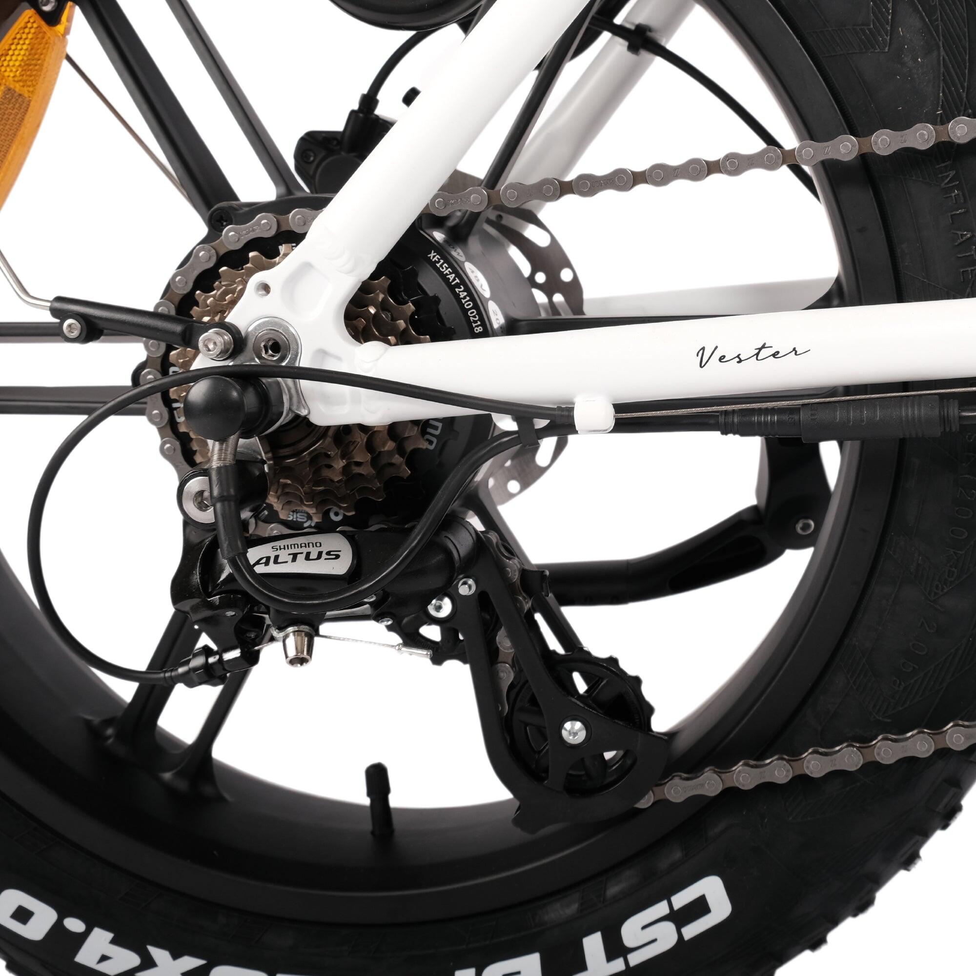Vester Step 2025 - 48V 14Ah Fat Tire opvouwbare elektrische fiets - Reiger Wit 4/7