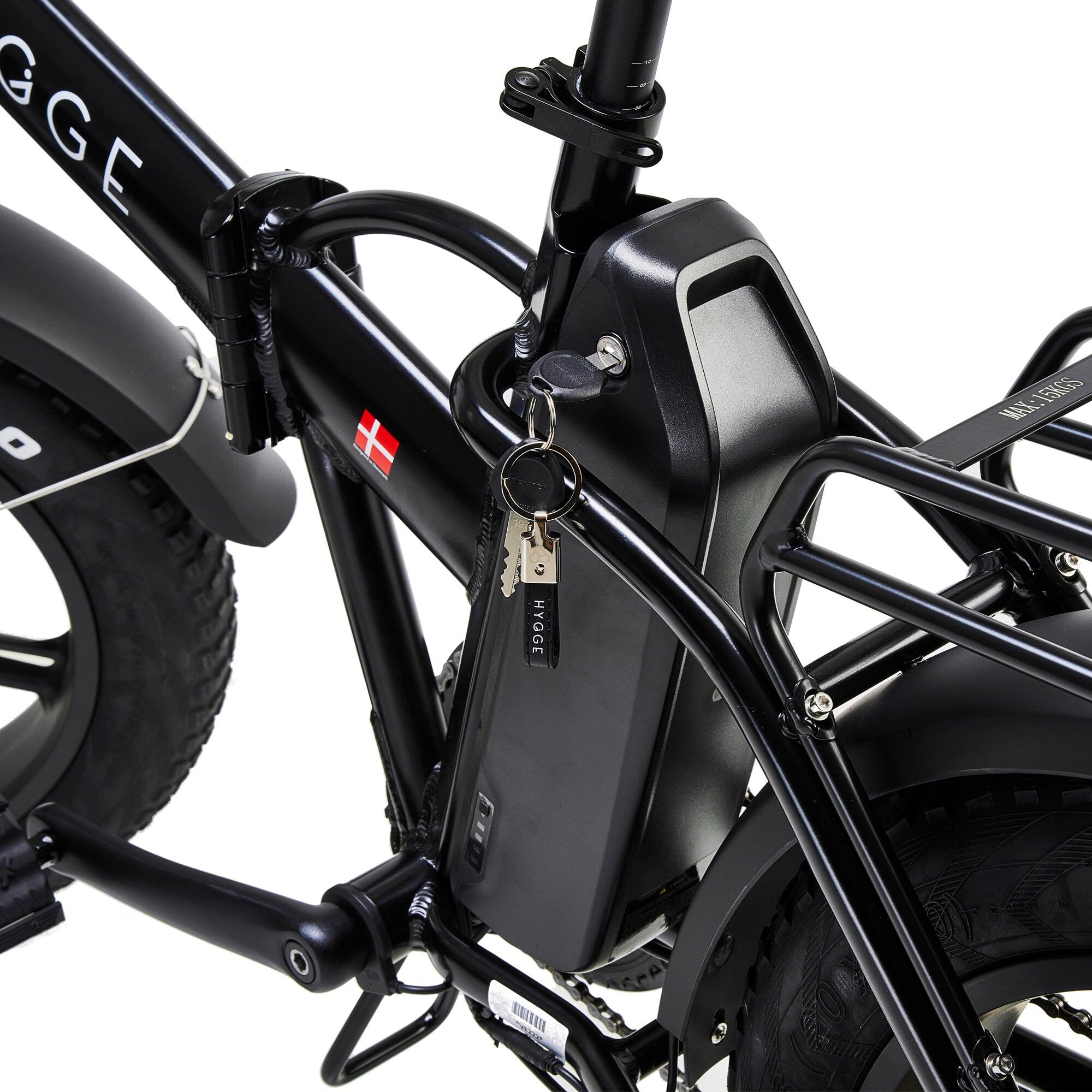 Vester 2025 - 48V 14Ah dikke band opvouwbare elektrische fiets - Onyx zwart 7/8