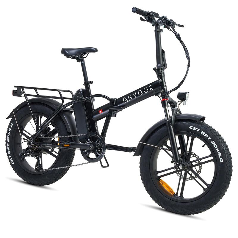Vester 2025 - Vélo électrique pliable à gros pneus 48V 14Ah - Noir Onyx