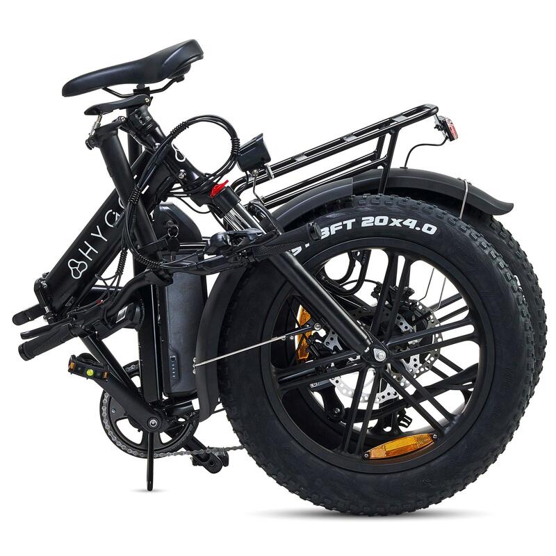 Vester 2025 - Vélo électrique pliable à gros pneus 48V 14Ah - Noir Onyx