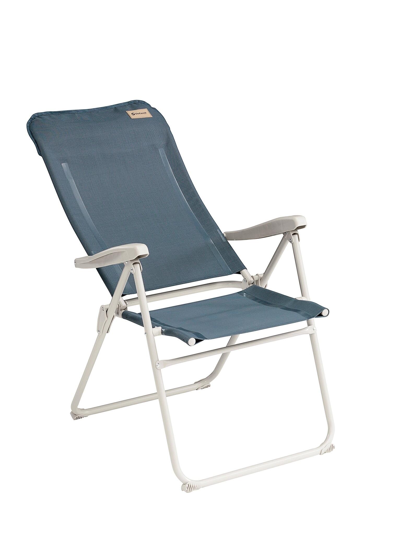Outwell Reclining Camping Chair Cromer Ocean Blue 3/6